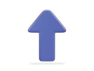 Fototapeta premium Up arrow icon on 3d rendering vector illustration