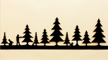 Obraz premium abstract christmas tree