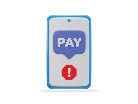 3d payment alert icon