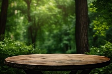 Naklejka premium Sylvan Serenity Table