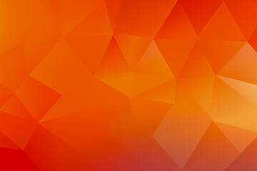 Light orange gradient triangles template background. - obrazy, fototapety, plakaty