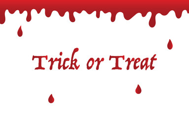 Halloween vector background - trick or treat