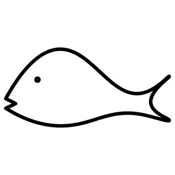 fish line icon, fish, sea, ocean, animal, underwater, background, nature, water, vector, illustration, marine, isolated, fishing, food, design, icon, life, collection, seafood, aquarium, cartoon