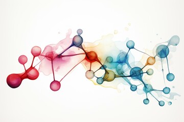 Illustration of pigment molecule. Generative AI