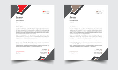 Simple letterhead design for all corporate project.