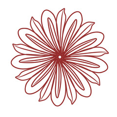 Embellishments flower line art 