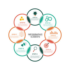 Fototapeta premium infographic design elements vector