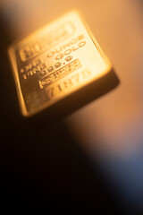 Gold bullion ingot bar