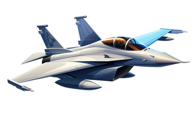 Fototapeta na wymiar Dynamic Soaring Fighter Jet 3D on transparent background