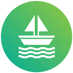 Boat Vector Icon Design Illustration