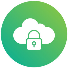 Locked Vector Icon Design Illustration