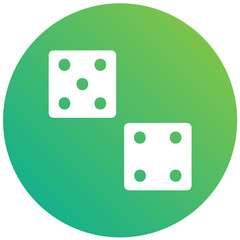 Dices Vector Icon Design Illustration