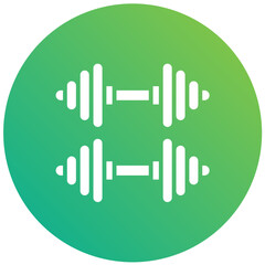 Obraz premium Dumbbells Vector Icon Design Illustration