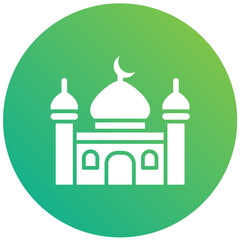 Mosque Vector Icon Design Illustration