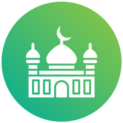 Mosque Vector Icon Design Illustration