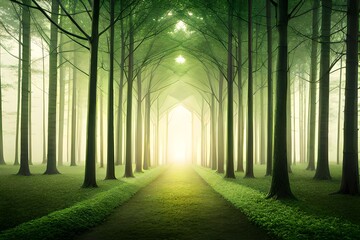 Obraz premium path in the woods