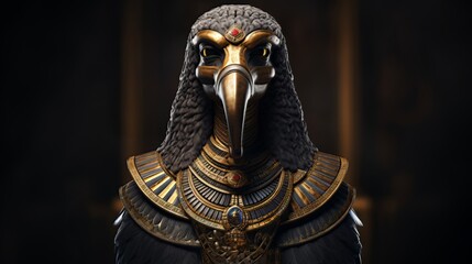 Horus - The egyptian god of kingship.generative ai
 - obrazy, fototapety, plakaty
