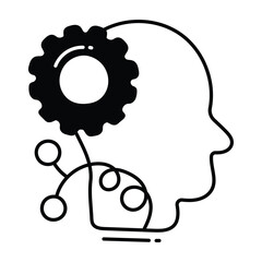 Learning skills doodle Icon Design illustration. Science and Technology Symbol on White background EPS 10 File
