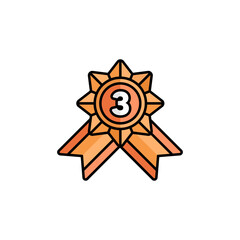 High resolution lineal color award icon, they can be easily edited and easily embedded in your project.	
