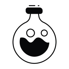 Elixir doodle Icon Design illustration. Science and Technology Symbol on White background EPS 10 File