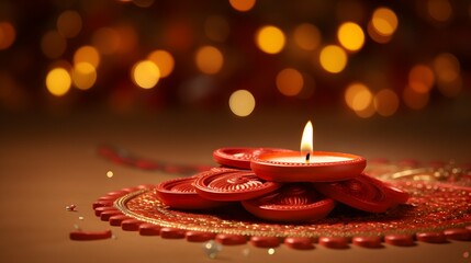 Diwali lights celebration background, hindu festival, india, diya lamp