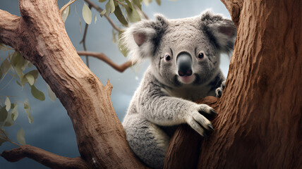 koala in tree | generative ai