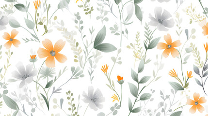 floral background with flowers | generative ai