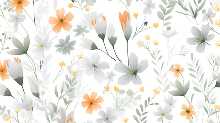 Fototapeta na wymiar floral background with flowers | generative ai