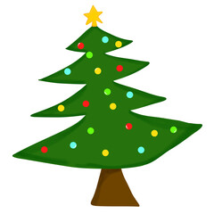 green christmas tree