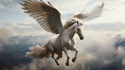 Foto op Plexiglas Elegant looking Pegasus.generative ai  © Luke