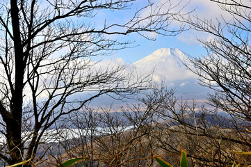 道志山塊の小天狗より望む富士山
