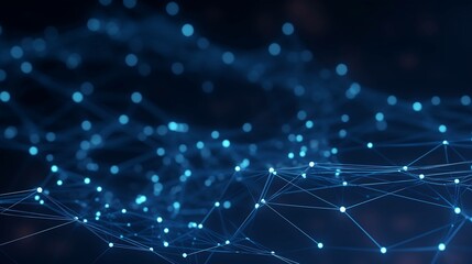 Obraz premium Abstract, abstract background, cloud computing, communication, data, blue background, connecting Dots, connection, connection background, Data