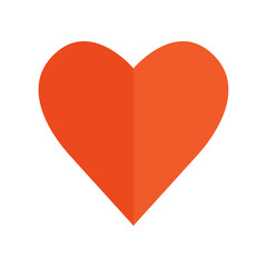 red heart icon vector illustration