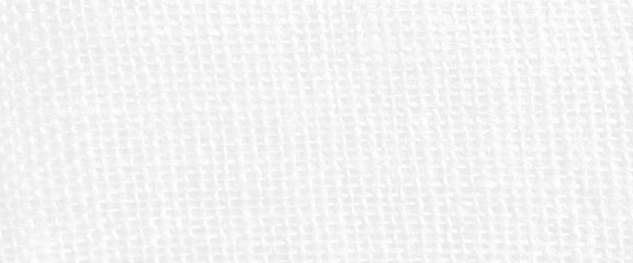 Fototapeta na wymiar Vector white burlap jute canvas texture background, canvas texture background of cotton burlap natural fabric cloth in old aged beige white sepia.