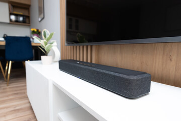 Soundbar in a modern home