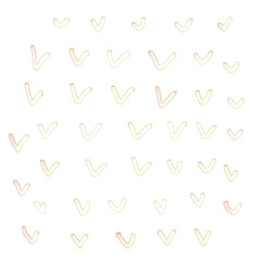 Scribble Brushstroke Watercolor Line