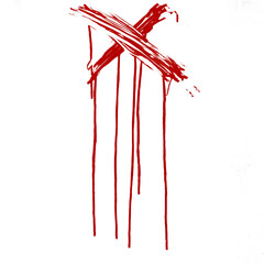 mancha de pintura en la pared sucia y vieja