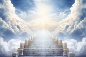 Stairway to heavenly rewards, success, and happiness. Elevates prospects towards goals and achievements. Generative AI