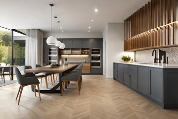 modern kitchen interior