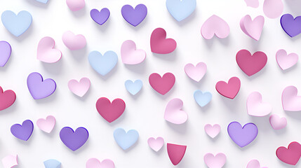 seamless pattern with hearts | generative ai