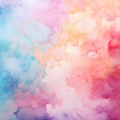 Fototapeta premium rainbow pastel unicorn candy watercolor background