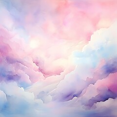 Fototapeta premium rainbow pastel unicorn candy watercolor background.