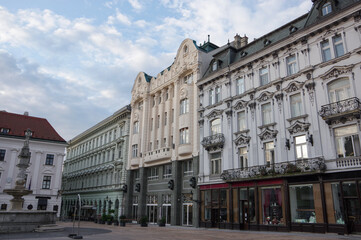 the historical center of Bratislava. Old Europe