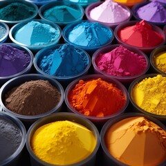 Powder coatings paint variations