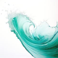 water splash isolated on white background