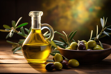 Olive oil close-up