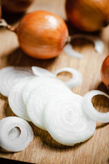 Fresh chopped onion.