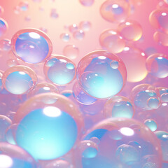 Whimsical Dance of Bubbles: A Dreamy Spectacle,abstract background with bubbles,abstract colorful background,soap bubbles