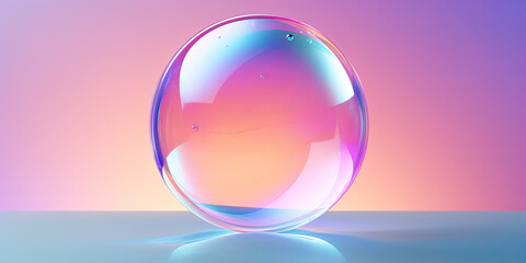 glass sphere on the water
