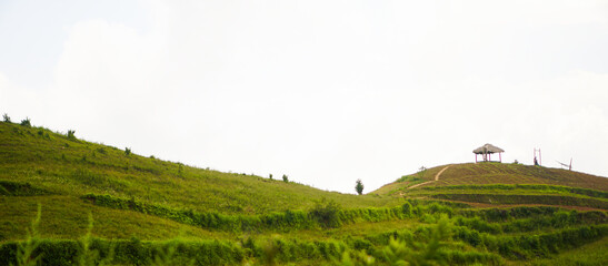 Landscape view from Suoi thau meadow in Ha giang Vietnam